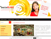 Tablet Screenshot of portaplast.com